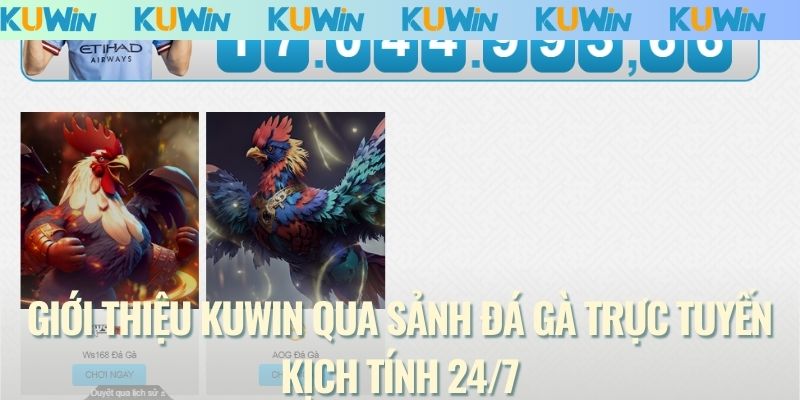 Giới thiệu KUWIN qua sảnh đá gà trực tuyến kịch tính 24/7