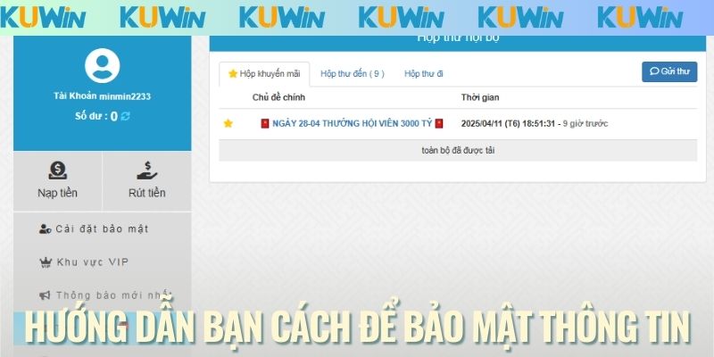 Hướng dẫn bạn cách để bảo mật thông tin