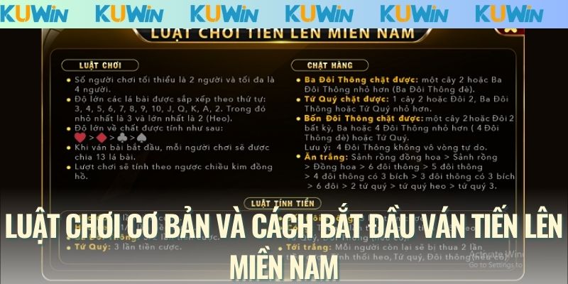 Luật chơi cơ bản và cách bắt đầu ván Tiến Lên Miền Nam